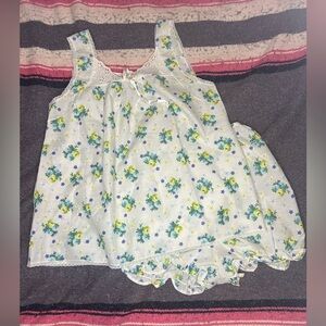 Vintage Baby Doll Nightie set Deadstock